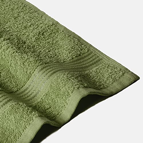 Ultra Soft Cotton Washcloths, Contains 12 piece Face Cloths 12x12 inch, Ideal for Everyday use Face Towels, Compact & Lightweight Multi Purpose Washcloths - Kiwi Green - color: Kiwi, size: 12 Pack Washcloths