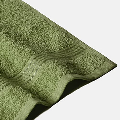 Ultra Soft Cotton Washcloths, Contains 12 piece Face Cloths 12x12 inch, Ideal for Everyday use Face Towels, Compact & Lightweight Multi Purpose Washcloths - Kiwi Green - color: Kiwi, size: 12 Pack Washcloths