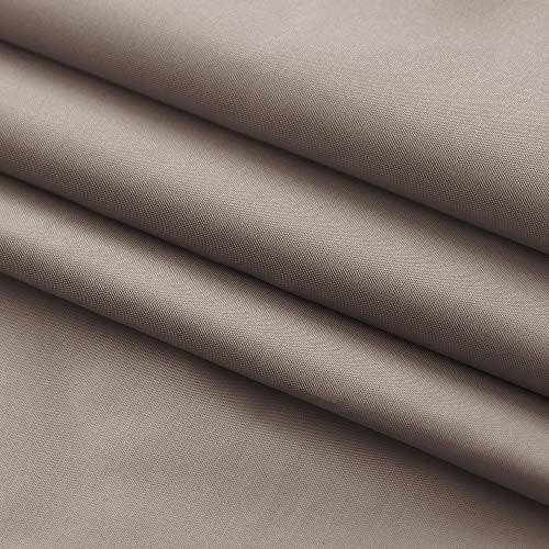 EurCross Brown Shower Curtain Liner Fabric 72 x 72 Inch, Hotel Luxury Washable Cloth Shower Curtain Bathroom,Taupe - color: Chocolate, size: 72"W x 72"L (Pack of 1)