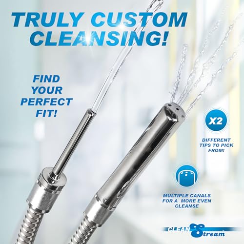 Cleanstream Shower Enema System with 6Foot Metal Hose, Dual Nozzle Set - color: Shower Enema System