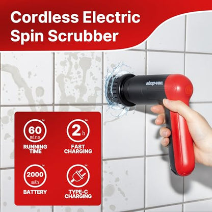 Shop-Vac Cordless Spin Scrubber with 5 Multi-Surface Heads