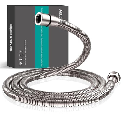 shower hose 304 stainless steel extra long shower hose replacement handheld shower head hose extension (Brushed-Nickel, 78 inch) - color: Brushed Nickel, size: 78 inch