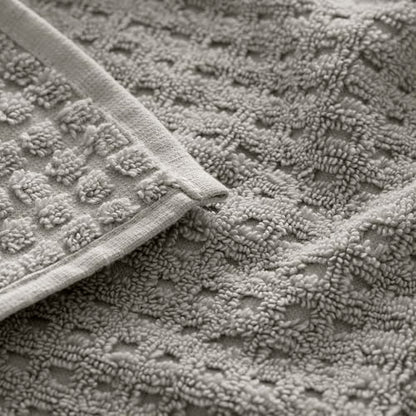 BOLL & BRANCH Turkish Waffle Washcloth Set, Pewter | Set of 2 - 100% Organic Turkish Cotton - Lightweight Soft Absorbent Luxury Spa Washcloths, Waffle Weave Texture - Quick Dry - color: Pewter, style: Turkish Waffle