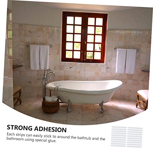ABOOFAN 20pcs Bathroom Self-Adhesive Strips Non-Skid Strips for Bathtub Skid Tape Strong Adhesion Easy to Remove