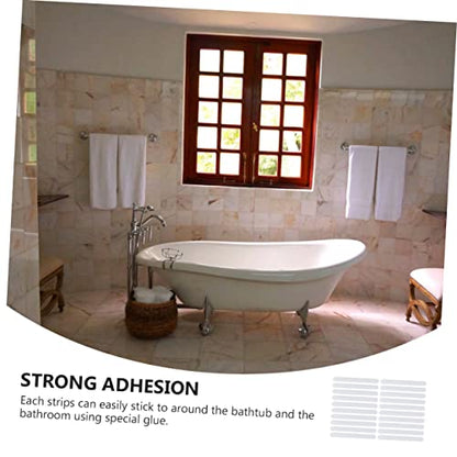 ABOOFAN 20pcs Bathroom Self-Adhesive Strips Non-Skid Strips for Bathtub Skid Tape Strong Adhesion Easy to Remove
