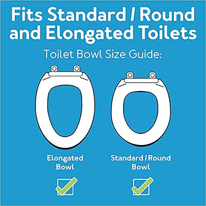 Carex Health Brands Carex E-Z Lock Raised Toilet Seat, Adds 5 Inches to Toilet Height, Elderly and Handicap Toilet Seat with Handles