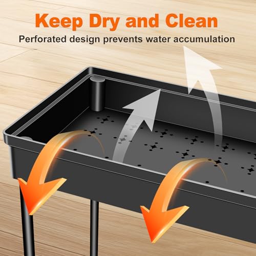 JPart Under Sink Organizer, Kitchen Organizers and Storage, 2-Tier Bathroom Cabinet Organizer with Sliding Drawers, Thickened Construction with Hooks Hanging Cup for Kitchen & Bathroom, 2 Pack