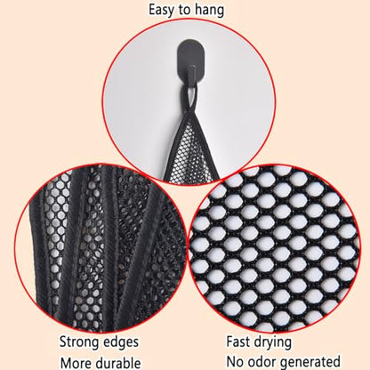 Mesh Dish Cloths for Kitchen, Dish Washing Net Rags 12"X12" | Mesh Dish Cloth, Kitchen Cleaning Rags, Order-Free, 12 Pack - color: 12xblack