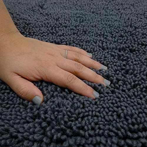Mohawk Home Classic Cotton Ii Charcoal 2' x 5' Bath Mat - color: Charcoal Grey, size: 2' x 5' (Rectangular)