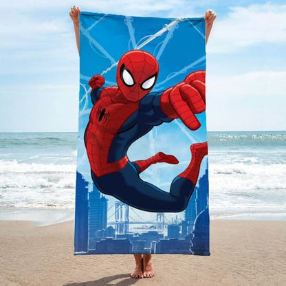 Marvel Spiderman Dawn Cotton 28" x 58" Beach/Bath/Pool Towel - color: Spiderman