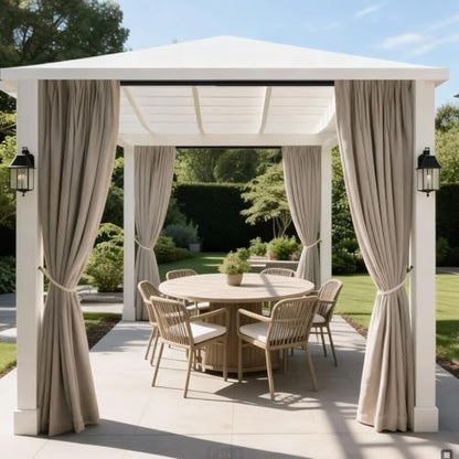 Umimile Extra Long Tension Curtain Rod 148-173 Inch, Heavy Duty No Drill | 40 LB , Super Grip Caps, Adjustable Outdoor Curtain Rod for Patio, Window, Bathroom, Never Rust 1.26'' Diameter, Black - size: 148-173”
