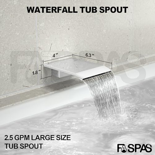 Shower System with 10-Inch Rain Head and Tub Spout | All-Metal Tub Shower Faucet Set, Wall Mounted Rain Showerhead, Handheld Spray, Includes Valve and Trim Kit, Polished Chrome - color: Polished Chrome, style: 10"-With Tub Spout