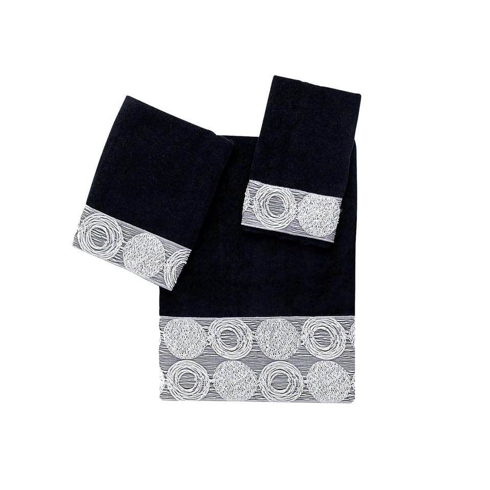 Avanti Linens Galaxy Bath Towel, Black - color: Black, size: Bath Towel
