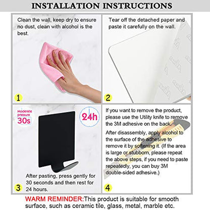 Alise 10 Pcs Self Adhesive Coat Hook Single Towel Clothes Hooks,Black | Key Hooks Utility Hooks for bathroom kitchen Wardrobe Window Glass Door Garage