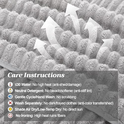 4 Pcs Extra Large Bath Towel 40x80'',Gray - color: Gray