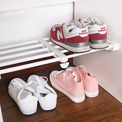 Adjustable Shelf Organizer Expandable Closet Shelf and Rod with No Drilling for Wardrobe Cupboard Kitchen Bookcase (15" - 23.6") - size: 15.0" - 23.6"