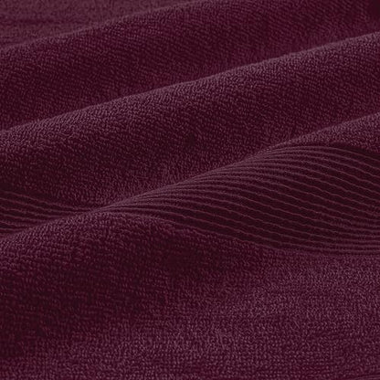 8 Piece Towel Set 100% Ring Spun Cotton, 2 Bath Towels 27x54, 2 Hand Towels 16x28 and 4 Washcloths 13x13 - Ultra Soft Highly Absorbent Machine Washable Hotel Spa Quality - Burgundy - color: Burgundy, size: 8 Piece Towel Set