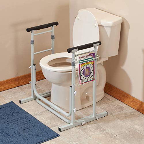 Fox Valley Traders Freestanding Toilet Safety Support with Adjustable Arms