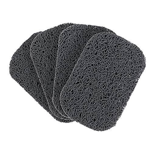 15 Piece Soap Savers Pads Gray BPA Free Soap Holder for Bar Soap Non-Slip Self Draining Soap Dish Soap Lift for Shower Kitchen Bathroom Soap Tray Bulk Accessories - color: Gray