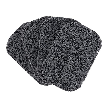 15 Piece Soap Savers Pads Gray BPA Free Soap Holder for Bar Soap Non-Slip Self Draining Soap Dish Soap Lift for Shower Kitchen Bathroom Soap Tray Bulk Accessories - color: Gray
