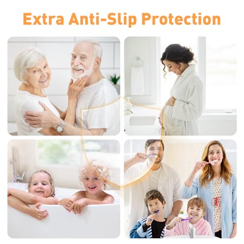 AGPTEK 36PCS Bathtub Non Slip Stickers, Anti-Slip Shower Strips with Strong Adhesive for Bath Tub Shower Bathroom Edge of Swimming Pool Stairs Ladders Boats, Clear