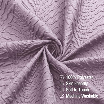 36x72 Small Stall Shower Curtain, Ombre Lavender Embossed Half Bath Curtain - color: Ombrelavender, size: 36"W x 72"L (Pack of 1)