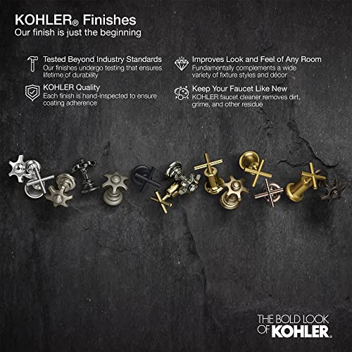 KOHLER K-33151-CP Bathroom Sink Clicker Drain w/o Overflow, Premium Metal, Corrosion Resistant, Polished Chrome - color: Polished Chrome