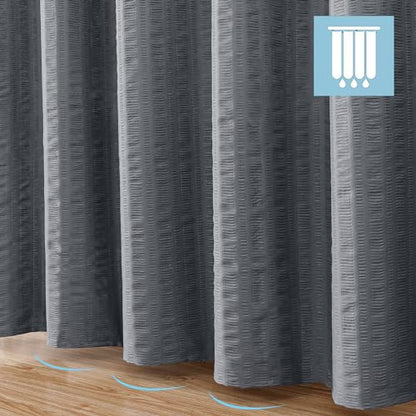 Aiyufeng Moga Stall Shower Curtain 36x72 Inches, Grey Shower Curtain, Fabric Shower Stall Curtains, Hotel Quality Bathroom Shower Curtains - color: Grey, size: 36"W x 72"L (Pack of 1)