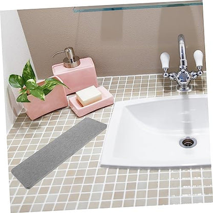 OUNONA Water Absorbing Diatomite Mat for Bathroom Countertops Quick Drying Soap Holder and Mouthwash Cup Pad Deep Practical and Stylish Absorbent