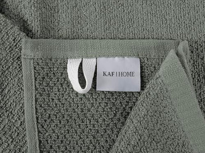 KAF Home Set of 4 Deluxe Popcorn Terry Kitchen Towels | 20 x 30 Inches | 100% Cotton Kitchen Dish Towels (Agave Geen) - color: Agave Geen