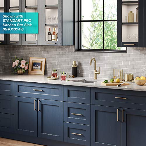 Kraus Oletto Single Handle Kitchen Bar Faucet in Spot Free Antique Champagne Bronze, Kitchen Sink Faucets, KPF-2822SFACB - color: Spot Free Antique Champagne Bronze, style: Bar Faucet