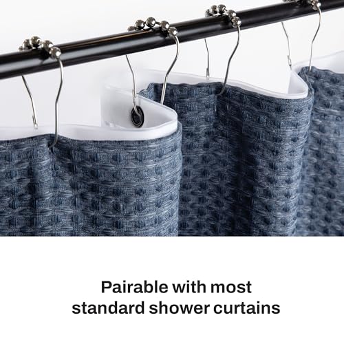 DKNY Frosty Shower Curtain Liner 70 x 72 Polyethylene with Gold Grommets - color: Frosty/Gold Grommets