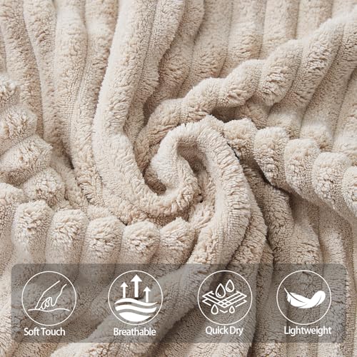 4 Piece Bath Towels, 30"x60" Microfiber Towels Set, Beige | Large Bathroom Towels, Soft Touch, Highly Absorbent, Quick Dry, Lint Free, Long-Lasting, Family Use, Guest Bath & Daily Use - color: Beige, size: 30x60 Bath Towels of 4