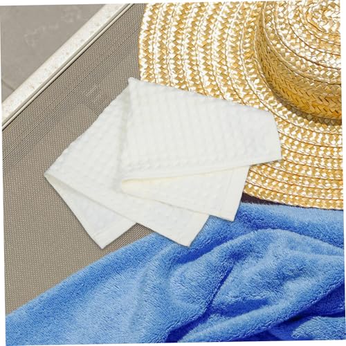 4pcs Waffle Cotton Bath Towels Quick-Drying and Highly Absorbent Facecloths for Spa-Like Bathroom Lightweight and Comfortable for Daily Use and Fitness