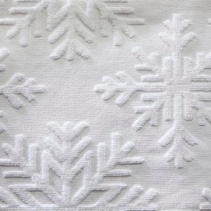 SKL Home Christmas/Winter Subtle Snowflakes Bath Towel, 100% Cotton, White | 550 GSM. Soft & absorbent. Textured jacquard pattern. Great for use in the bathroom, kitchen or bar & gifting. - color: Subtle Snowflakes, style: Bath Towel