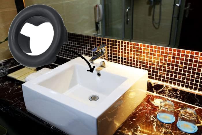 4 Pack Bathroom Basin Sink Round Hole Trim Overflow Cover Rings Hole Insert in Cap Hollow Ring Triangle for Hole Diameter Replacement Ceramic Pots for Home,Sink,Bathroom,Kitchen (Black) - color: 4 Pcs Black