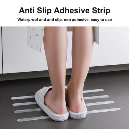 6 Pack Bathtub Non Slip Stickers, Anti Slip Shower Stickers Clear and Textured, Adhesive Safety Strips for Shower Floor and Tile, Strong Grip Decals with Scraper Tool for Bath Tub and Stairs
