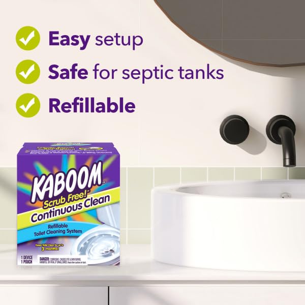 Church And Dwight 35113 "kaboom" Scrub Free Toilet Cleaning System (Pack of 3) - size: 3 Count (Pack of 1)