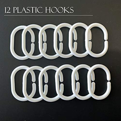 EurCross Clear Shower Curtain Liner 72x78,5 Magnets Weighted Bottom Heavy Duty Bathroom Shower Liner 78inches Long, Transparent EVA - color: Clear, size: 72"W x 78"L (Pack of 1)