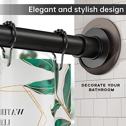 Shower Curtain Rod Holder 3M Adhesive | Heat Resistant | Waterproof | Max Load 60 lbs Shower Rod Retainer for Wall, 2 Pack, Bronze (Rod Not Included) - color: Bronze