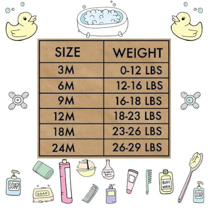 Hooded Baby Bath Towel and Washcloth 6 Piece Set for Newborns, Infants & Toddlers, Boys & Girls Baby Hooded Towels Set (Roses & Blossoms) - color: Roses & Blossoms
