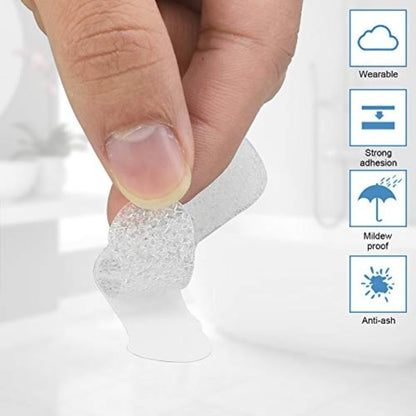 Anti Slip Shower Stickers Bathroom Anti-Slip Strip, Transparent Bathtub Anti-Slip Sticker Tape for Bathroom Tub Floor (透明-12pcs)