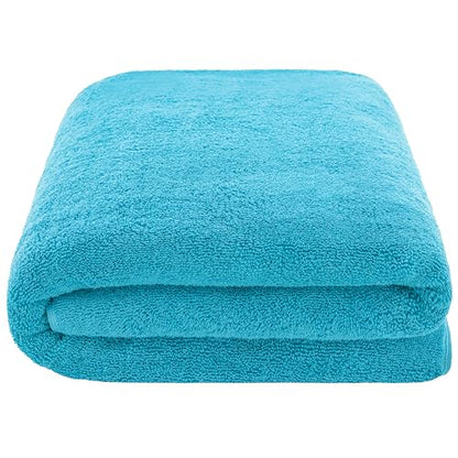 Cotton Paradise 100% Cotton Turkish Towel, Soft Absorbent Quick Dry, 40x80 Oversized Bath Sheet Towel, Ocean Aqua - color: Ocean Aqua, size: 40"x80"