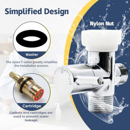 Vayzluiy Handheld Toilet Bidet Sprayer for Toilet-Adjustable Water Pressure Control with Bidet Hose for Feminine Wash, Stainless Steel Brushed Nickel Cloth Diaper for Baby Wash (Stainless Steel, 1) - style: Stainless Steel