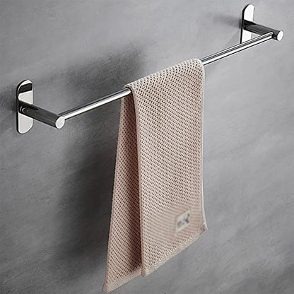 DCFV Bathroom Towel Bar, Rust Proof Hand Towel Holder Kitchen Towel Racks, Bath Accessories Wall Mounted Stainless Steel Shower Towel Rack Multiple Uses (Size : 60cm) - size: 60cm