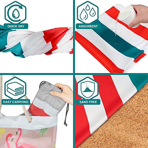 SUN CUBE Microfiber Beach Towel Quick Dry with Carry Bag, Red 78x35 Inch | Quick Dry and Free Microfiber Towel, Lightweight Packable Swim Towel for Beach, Pool, Camping, Cruise, Travel - color: Red, size: 78.00" x 35.00"