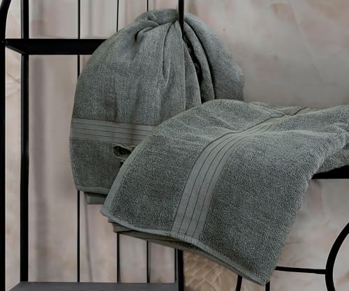 Bliss Casa Jumbo Bath Sheet 2-Pack — 35″×70″ Oversized Cotton Bath Sheets, Ultra-Soft & Highly Absorbent – Quick-Dry, Hotel-Quality & Durable - color: Dark Gray, size: 2 Pack Bath Sheet