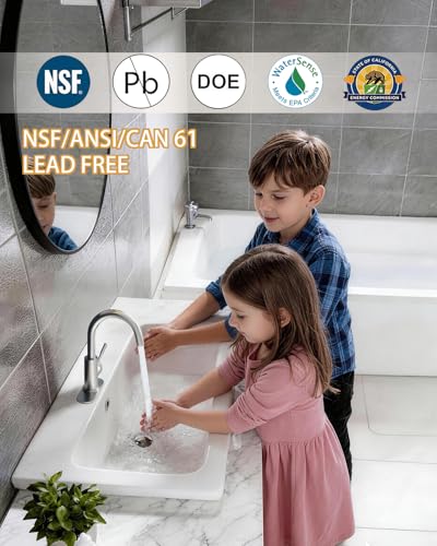 Bathroom Faucets, Bar Sink Faucet Single Hole for Bathroom Kitchen Campers with Pop-Up Drain Hose, Suitable for Farmhouse Vanity Lavatory - color: Brushed Nickel, style: Classic