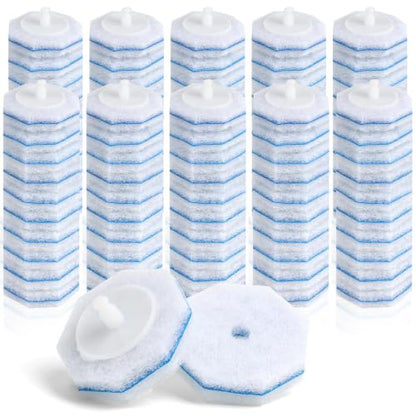 100 Pcs Disposable Toilet Wand Refills Bulk,No Cleaner Required | Disposable Toilet Brush Refills,No Falling Apart,4X Thick Lather Cleaning Power,Fresh Scent,Fits Clorox and Most Toilet Wands