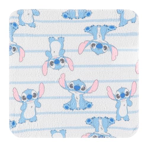 Disney Baby Washcloths 12 Pack – Ultra Soft Baby Wash Cloths, Lilo & Stitch (Stitch & Angel), Winnie the Pooh & Mickey Mouse, Absorbent Newborn Bath Essentials - color: Stitch II